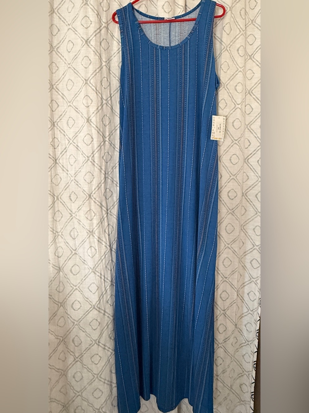 LuLaRoe Dani Blue Striped Dress